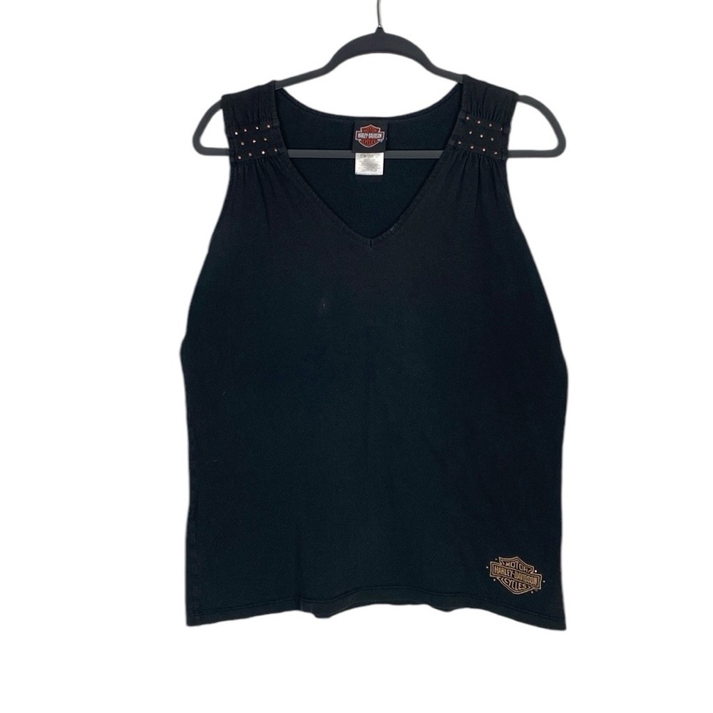 Harley Davidson grey studded tank